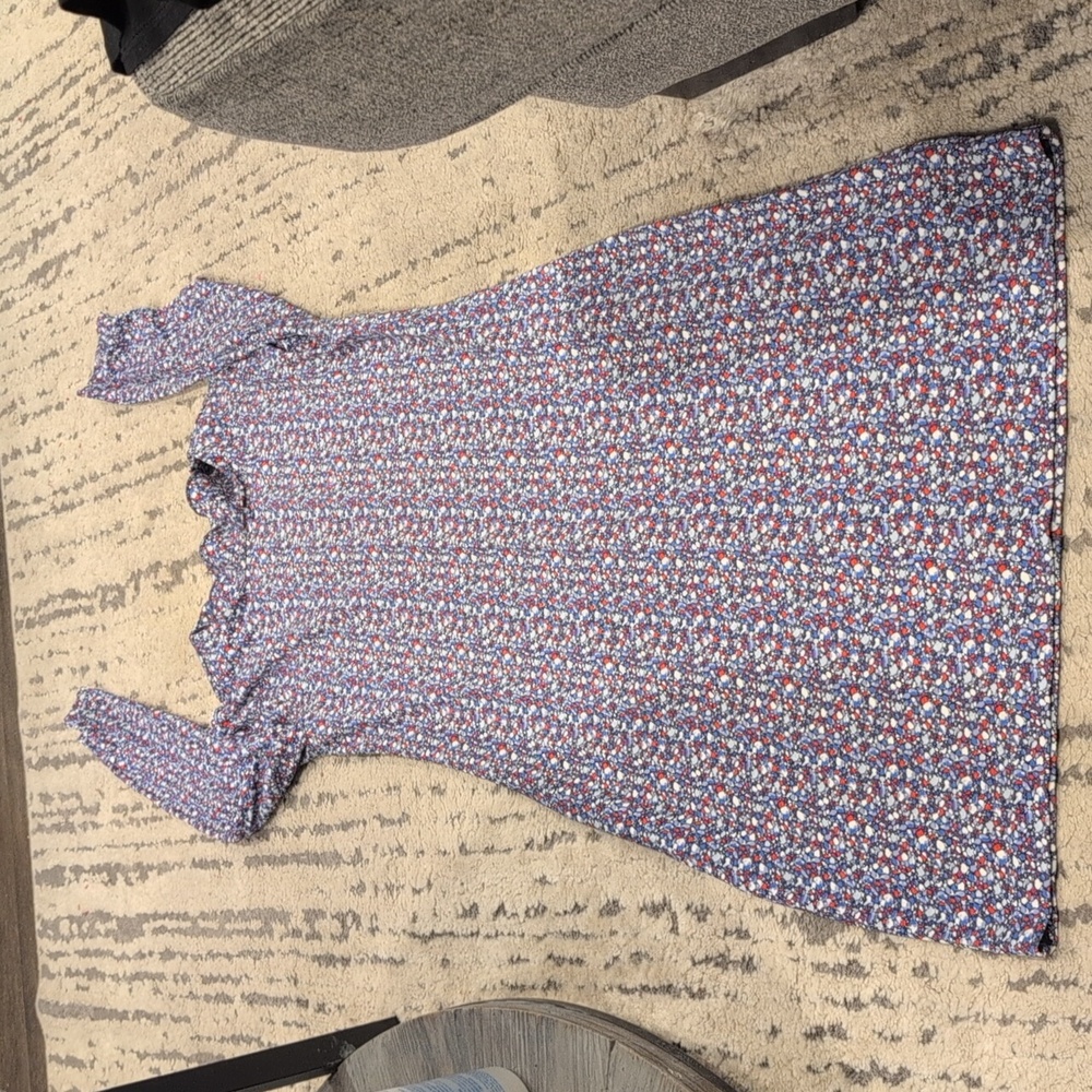Tory Burch Carlotte Wildflower-Print Long-Sleeve Dress - Picture 6 of 8